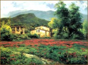 花园景油画  欧式油画 109